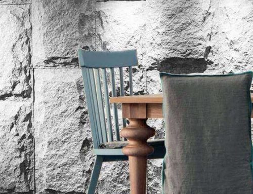 Build feature walls with faux stone panels